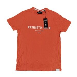 Kenneth‎ Cole New York Orange Mobility Knit T Shirt Mens S Soft 2 Way Stretch